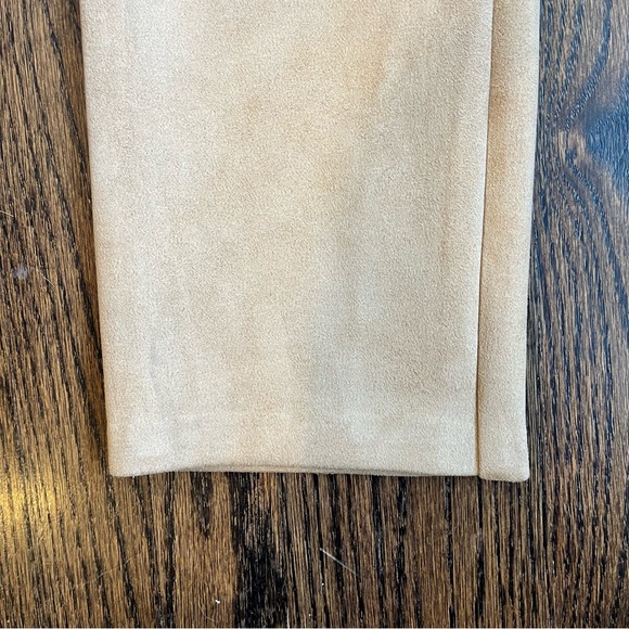 Wilfred (Aritzia) Faux Suede Brown Pants straight leg size 2 - Picture 6 of 8